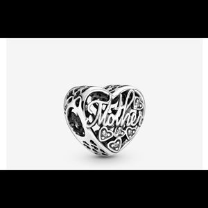 Mother & Son Script Pandora Charm